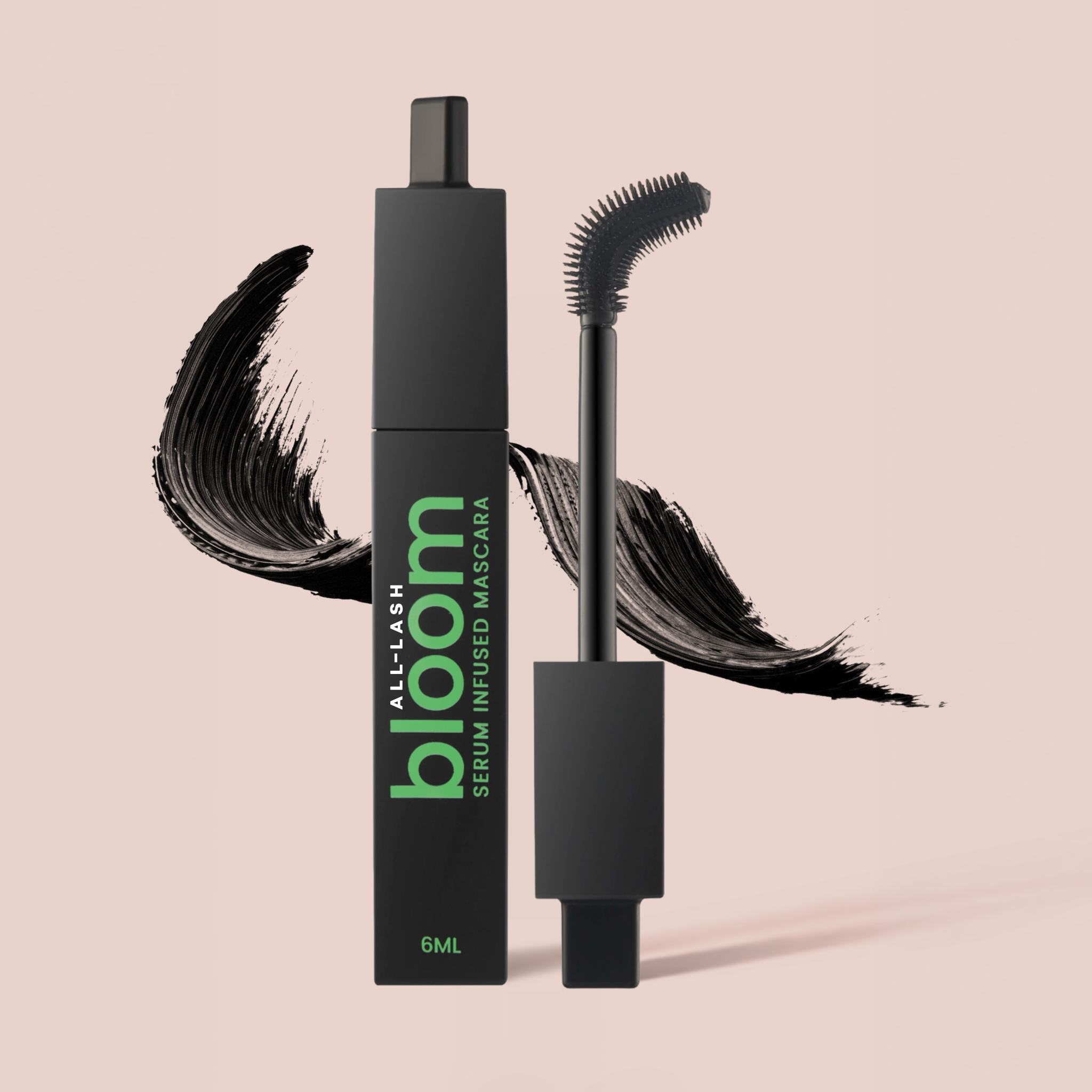 ALL-LASH Bloom Serum Infused Tubing Mascara with Flexiwand Technology, Smudge Proof Wear, lash definition and Long Lasting Lift